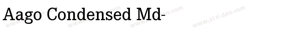 Aago Condensed Md字体转换